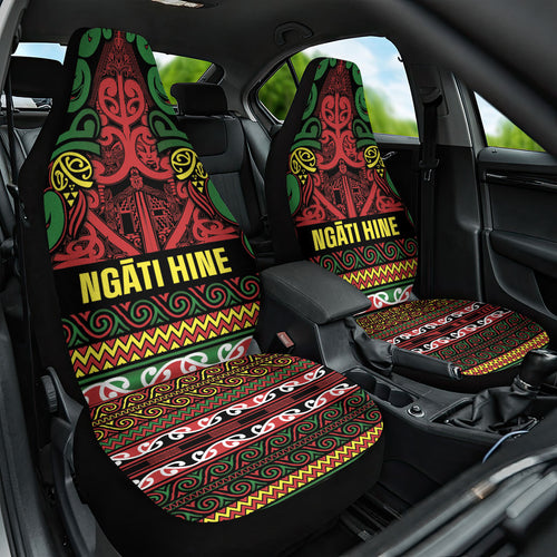 Aotearoa Iwi Ngati Hine Car Seat Cover Maori Wharenui House Tribal Pattern