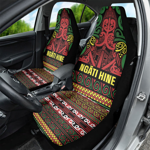Aotearoa Iwi Ngati Hine Car Seat Cover Maori Wharenui House Tribal Pattern