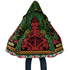 Aotearoa Iwi Ngati Hine Cloak Maori Wharenui House Tribal Pattern
