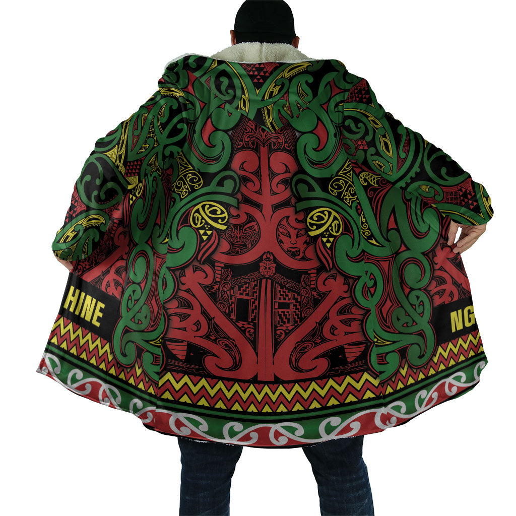 Aotearoa Iwi Ngati Hine Cloak Maori Wharenui House Tribal Pattern
