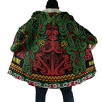 Aotearoa Iwi Ngati Hine Cloak Maori Wharenui House Tribal Pattern