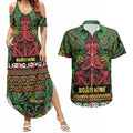 Aotearoa Iwi Ngati Hine Couples Matching Summer Maxi Dress and Hawaiian Shirt Maori Wharenui House Tribal Pattern