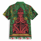 Aotearoa Iwi Ngati Hine Hawaiian Shirt Maori Wharenui House Tribal Pattern
