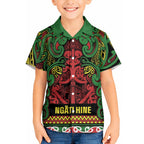 Aotearoa Iwi Ngati Hine Hawaiian Shirt Maori Wharenui House Tribal Pattern