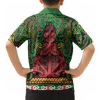 Aotearoa Iwi Ngati Hine Hawaiian Shirt Maori Wharenui House Tribal Pattern