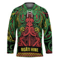 Aotearoa Iwi Ngati Hine Hockey Jersey Maori Wharenui House Tribal Pattern
