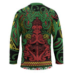 Aotearoa Iwi Ngati Hine Hockey Jersey Maori Wharenui House Tribal Pattern