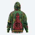 Aotearoa Iwi Ngati Hine Hoodie Maori Wharenui House Tribal Pattern