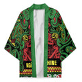 Aotearoa Iwi Ngati Hine Kimono Maori Wharenui House Tribal Pattern