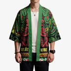Aotearoa Iwi Ngati Hine Kimono Maori Wharenui House Tribal Pattern