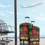 Aotearoa Iwi Ngati Hine Luggage Cover Maori Wharenui House Tribal Pattern