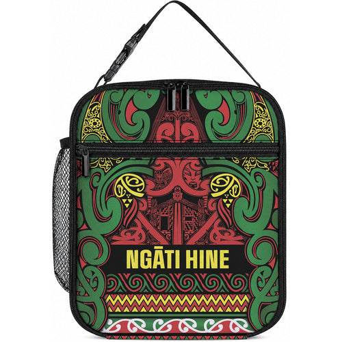 Aotearoa Iwi Ngati Hine Lunch Bag Maori Wharenui House Tribal Pattern