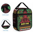 Aotearoa Iwi Ngati Hine Lunch Bag Maori Wharenui House Tribal Pattern