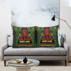 Aotearoa Iwi Ngati Hine Pillow Cover Maori Wharenui House Tribal Pattern
