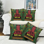 Aotearoa Iwi Ngati Hine Pillow Cover Maori Wharenui House Tribal Pattern