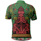 Aotearoa Iwi Ngati Hine Polo Shirt Maori Wharenui House Tribal Pattern