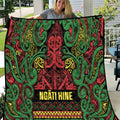 Aotearoa Iwi Ngati Hine Quilt Maori Wharenui House Tribal Pattern