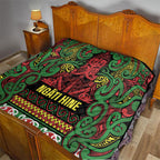 Aotearoa Iwi Ngati Hine Quilt Maori Wharenui House Tribal Pattern