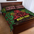 Aotearoa Iwi Ngati Hine Quilt Bed Set Maori Wharenui House Tribal Pattern