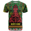 Aotearoa Iwi Ngati Hine T Shirt Maori Wharenui House Tribal Pattern