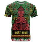Aotearoa Iwi Ngati Hine T Shirt Maori Wharenui House Tribal Pattern