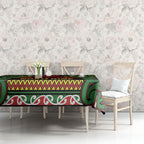 Aotearoa Iwi Ngati Hine Tablecloth Maori Wharenui House Tribal Pattern