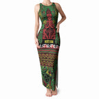 Aotearoa Iwi Ngati Hine Tank Maxi Dress Maori Wharenui House Tribal Pattern