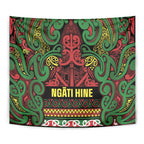 Aotearoa Iwi Ngati Hine Tapestry Maori Wharenui House Tribal Pattern