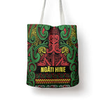 Aotearoa Iwi Ngati Hine Tote Bag Maori Wharenui House Tribal Pattern