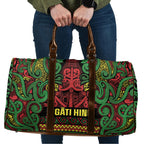Aotearoa Iwi Ngati Hine Travel Bag Maori Wharenui House Tribal Pattern