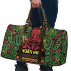 Aotearoa Iwi Ngati Hine Travel Bag Maori Wharenui House Tribal Pattern