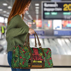 Aotearoa Iwi Ngati Hine Travel Bag Maori Wharenui House Tribal Pattern
