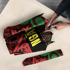 Aotearoa Iwi Ngati Hine Umbrella Maori Wharenui House Tribal Pattern