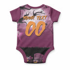 Custom Halloween Brisbane Broncos Baby Onesie Spooky Australia Mascot Rugby