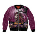 Custom Halloween Brisbane Broncos Bomber Jacket Spooky Australia Mascot Rugby