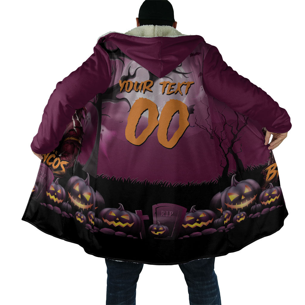 Custom Halloween Brisbane Broncos Cloak Spooky Australia Mascot Rugby