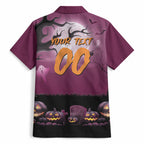 Custom Halloween Brisbane Broncos Hawaiian Shirt Spooky Australia Mascot Rugby