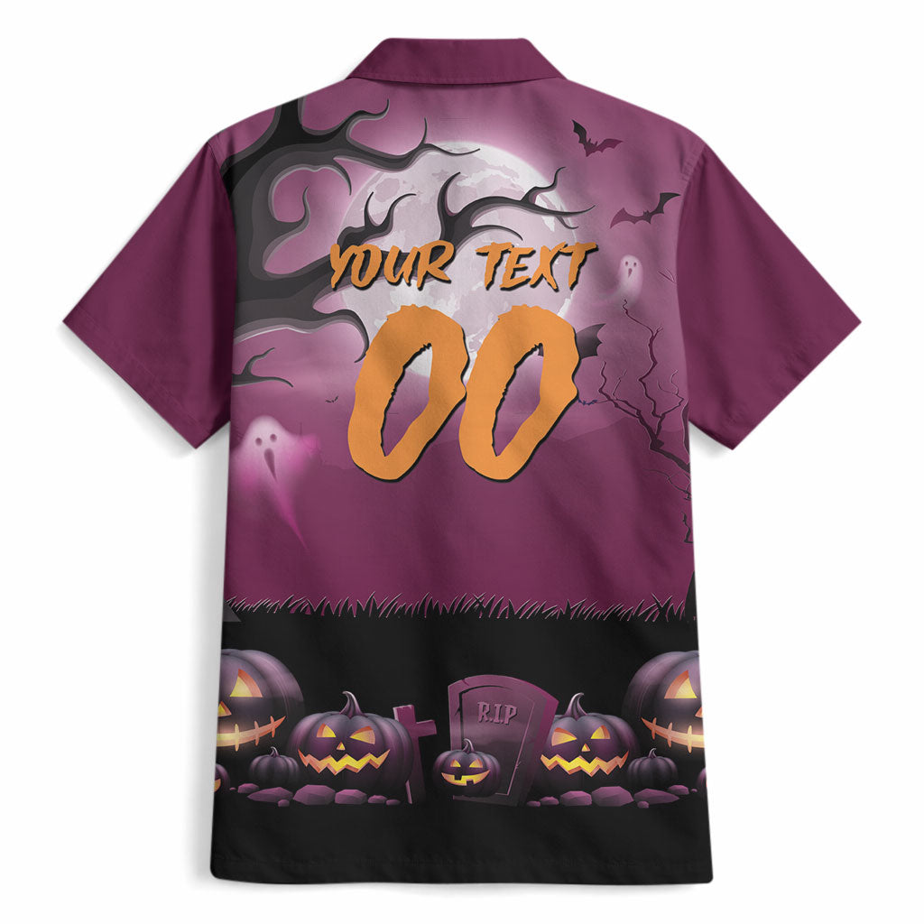 Custom Halloween Brisbane Broncos Hawaiian Shirt Spooky Australia Mascot Rugby