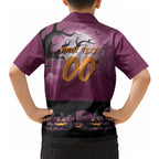 Custom Halloween Brisbane Broncos Hawaiian Shirt Spooky Australia Mascot Rugby