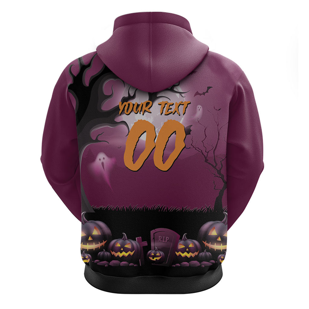 Custom Halloween Brisbane Broncos Hoodie Spooky Australia Mascot Rugby