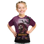 Custom Halloween Brisbane Broncos Kid T Shirt Spooky Australia Mascot Rugby