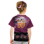 Custom Halloween Brisbane Broncos Kid T Shirt Spooky Australia Mascot Rugby