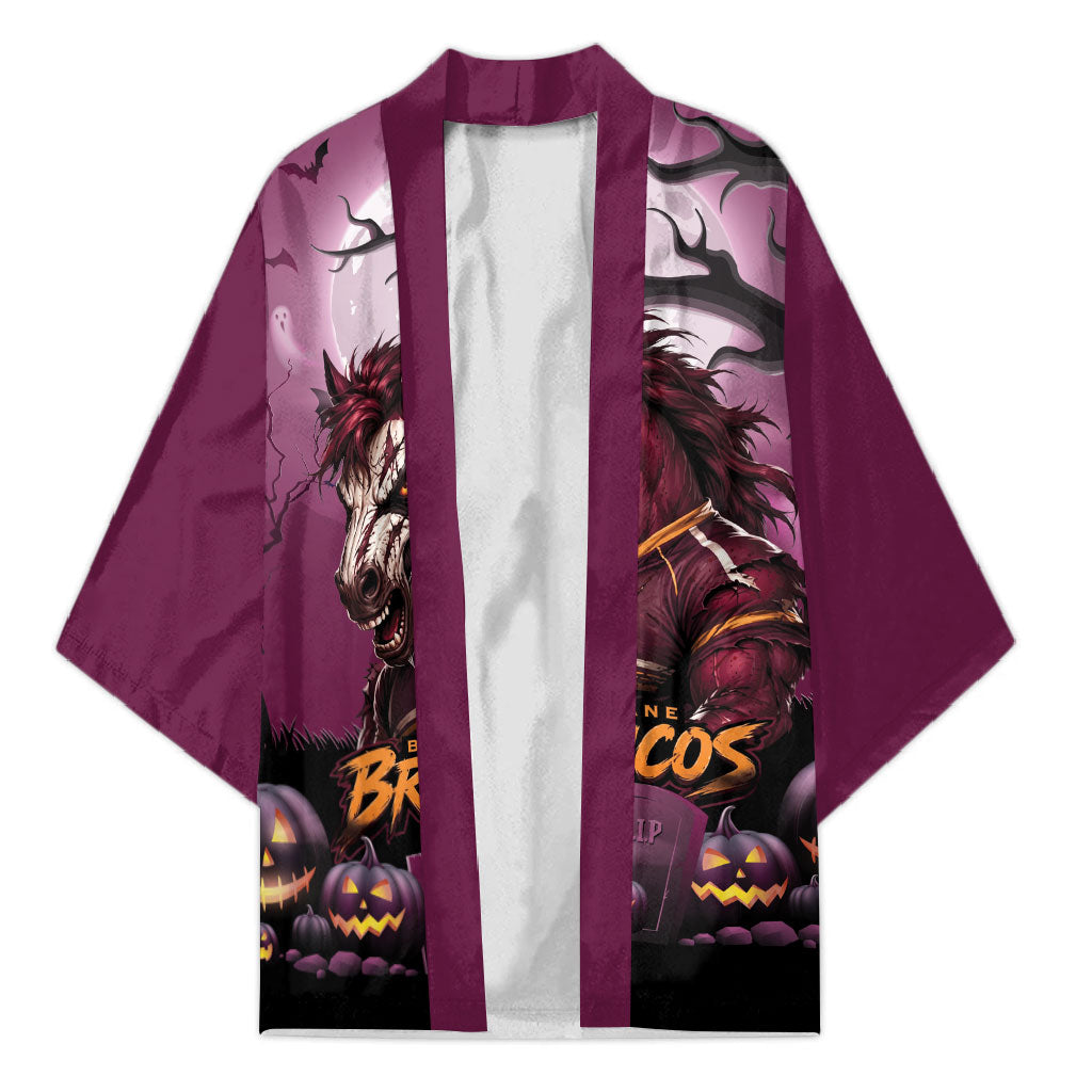Custom Halloween Brisbane Broncos Kimono Spooky Australia Mascot Rugby