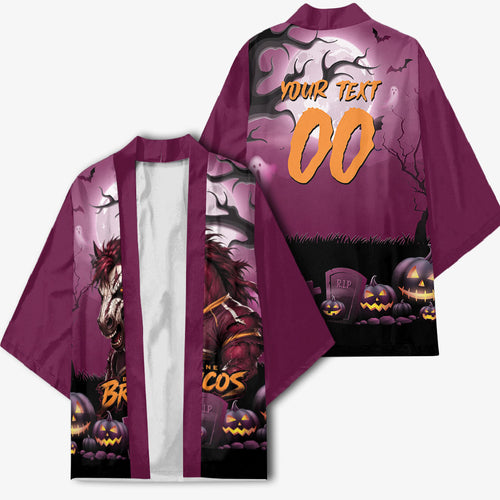 Custom Halloween Brisbane Broncos Kimono Spooky Australia Mascot Rugby