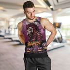 Custom Halloween Brisbane Broncos Men Tank Top Spooky Australia Mascot Rugby