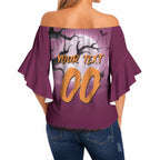 Custom Halloween Brisbane Broncos Off Shoulder Wrap Waist Top Spooky Australia Mascot Rugby