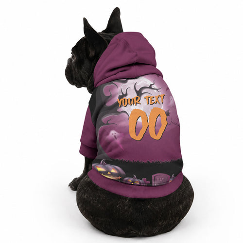 Custom Halloween Brisbane Broncos Pet Hoodie Spooky Australia Mascot Rugby