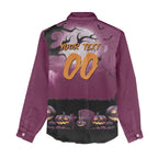 Custom Halloween Brisbane Broncos Women Casual Shirt Spooky Australia Mascot Rugby