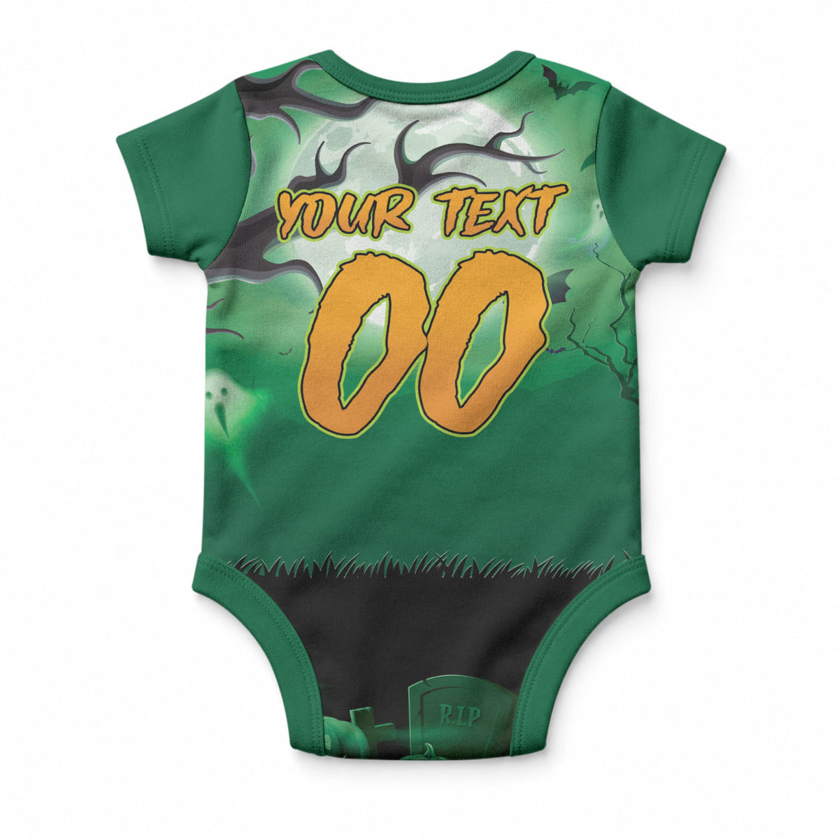 Custom Halloween Canberra Raiders Baby Onesie Spooky Australia Mascot Rugby