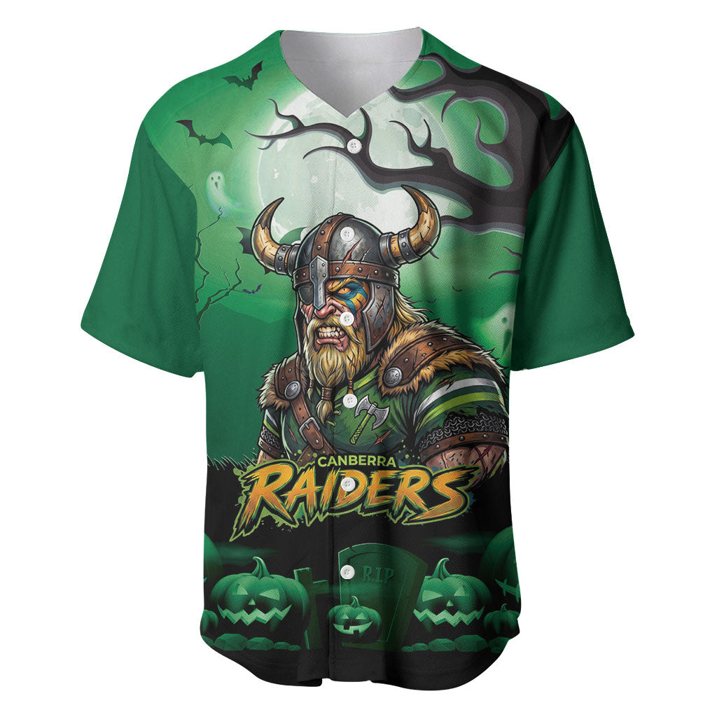 Custom Halloween Canberra Raiders Baseball Jersey Spooky Australia Mascot Rugby